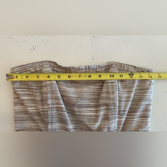 Banana Republic Linen Blend Strapless Dress with Pockets Taupe Size 4 - Picture 10 of 11